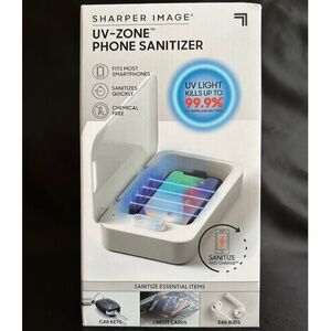 Sharper Image Santitizer Sealed Sanitizes Car Keys Credit Cards Earbuds Phone